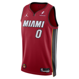 Simone Fontecchio Nike Jordan Brand Miami HEAT Statement Red Swingman Jersey