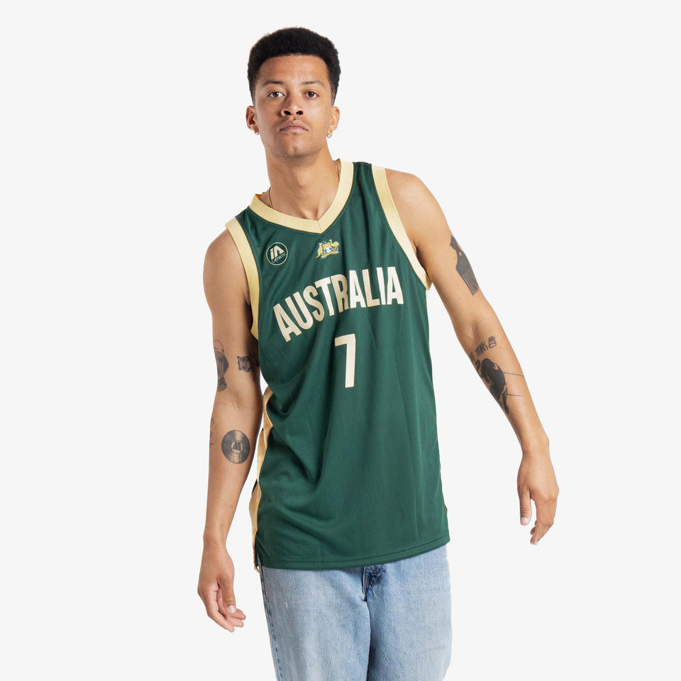 Joe Ingles Australian Boomers National Home Green Jersey