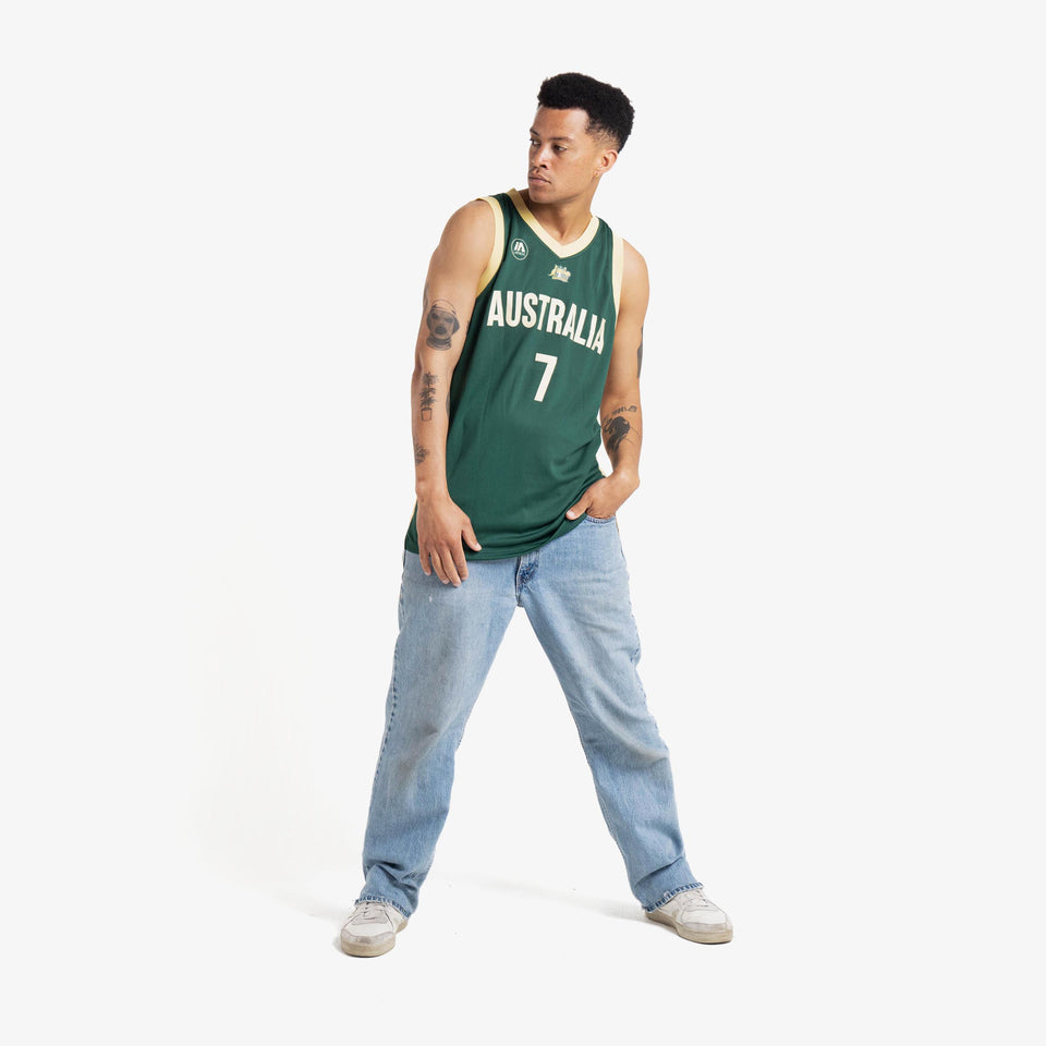 Joe Ingles Australian Boomers National Home Green Jersey