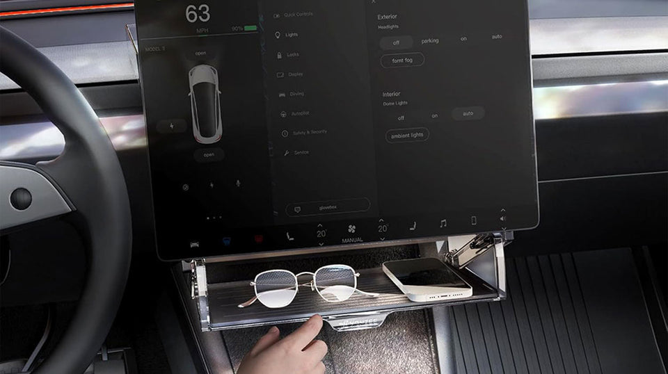 2025-2026 Tesla Model Y Juniper / Model 3 Highland Under Screen Storage Tray