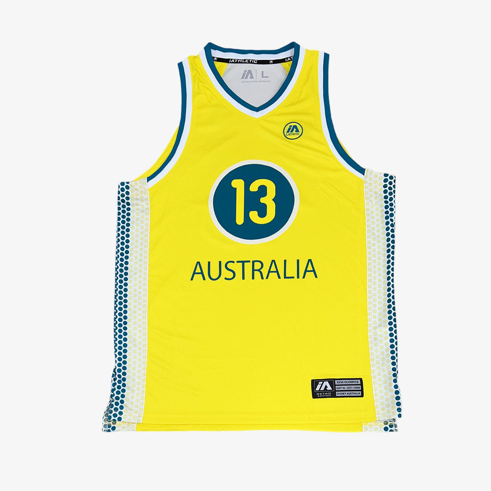 Luc Longley Australian Boomers 2000 Olympics Jersey