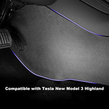 2024-2025 Tesla Model 3 Highland Center Console Side Anti-Kick Mats