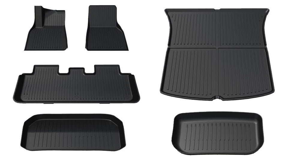 2020-2025 Tesla Model Y Floor Mats Full Set (5 Seater)