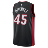 Davion Mitchell Nike Miami HEAT Icon Black Youth Swingman Jersey
