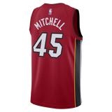 Davion Mitchell Nike Jordan Brand Miami HEAT Statement Red Swingman Jersey