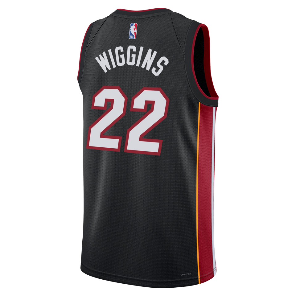 Andrew Wiggins Nike Miami HEAT Icon Black Swingman Jersey
