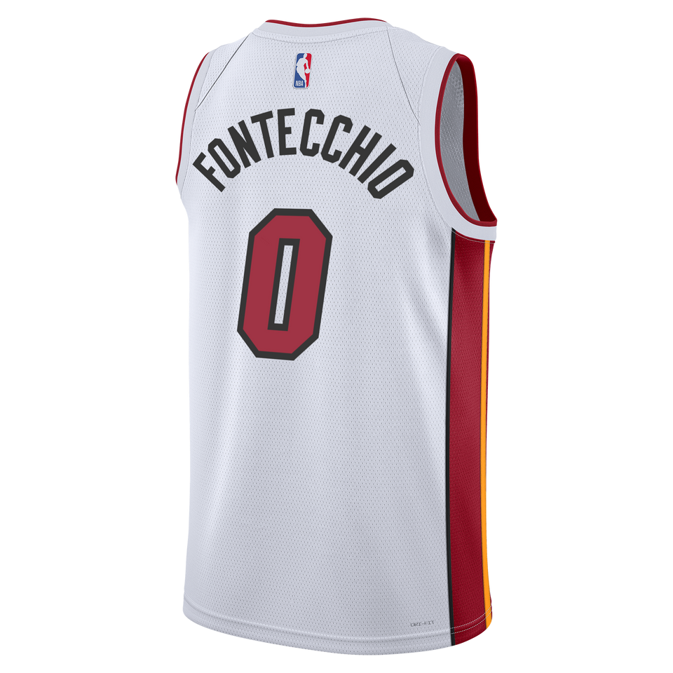 Simone Fontecchio Nike Miami HEAT Association White Swingman Jersey