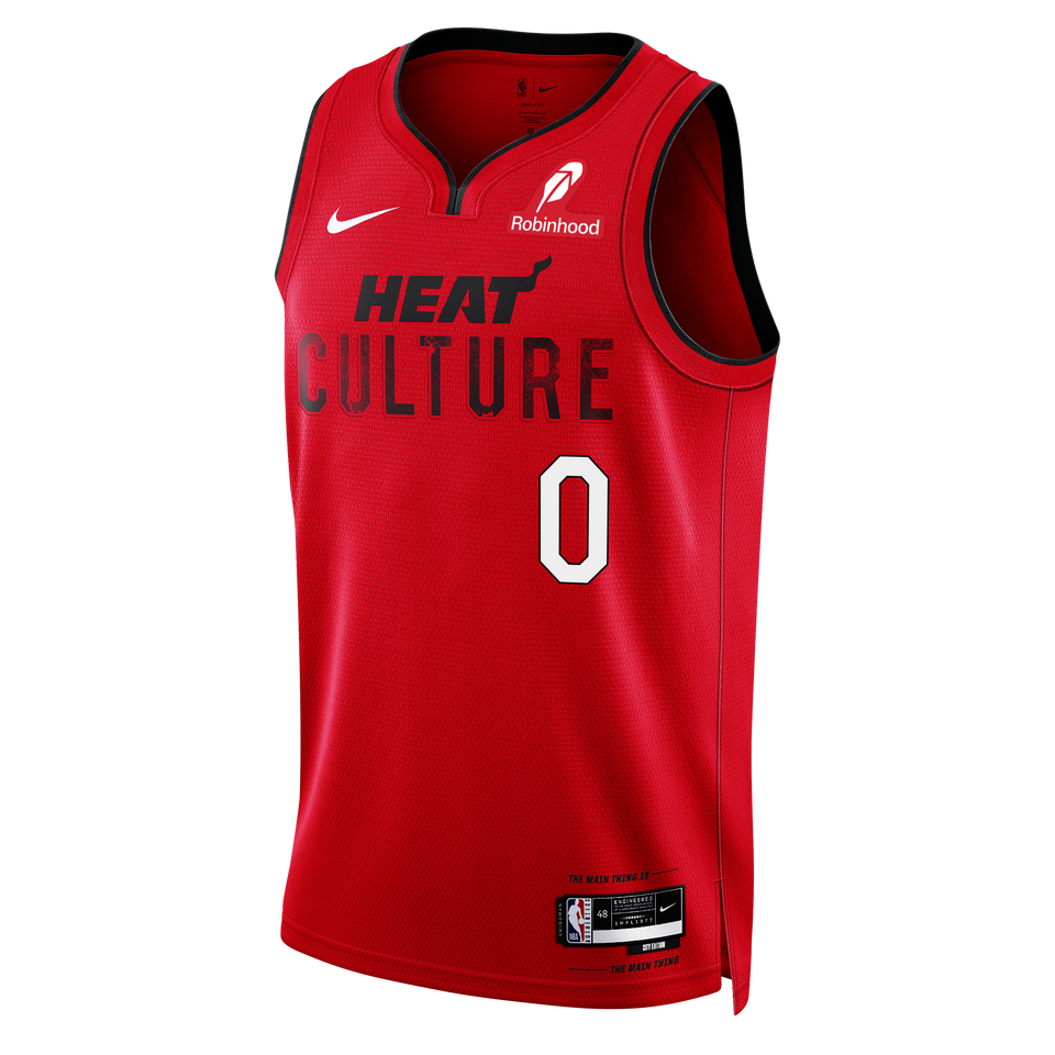Simone Fontecchio Nike HEAT Culture: Blood Red Swingman Jersey