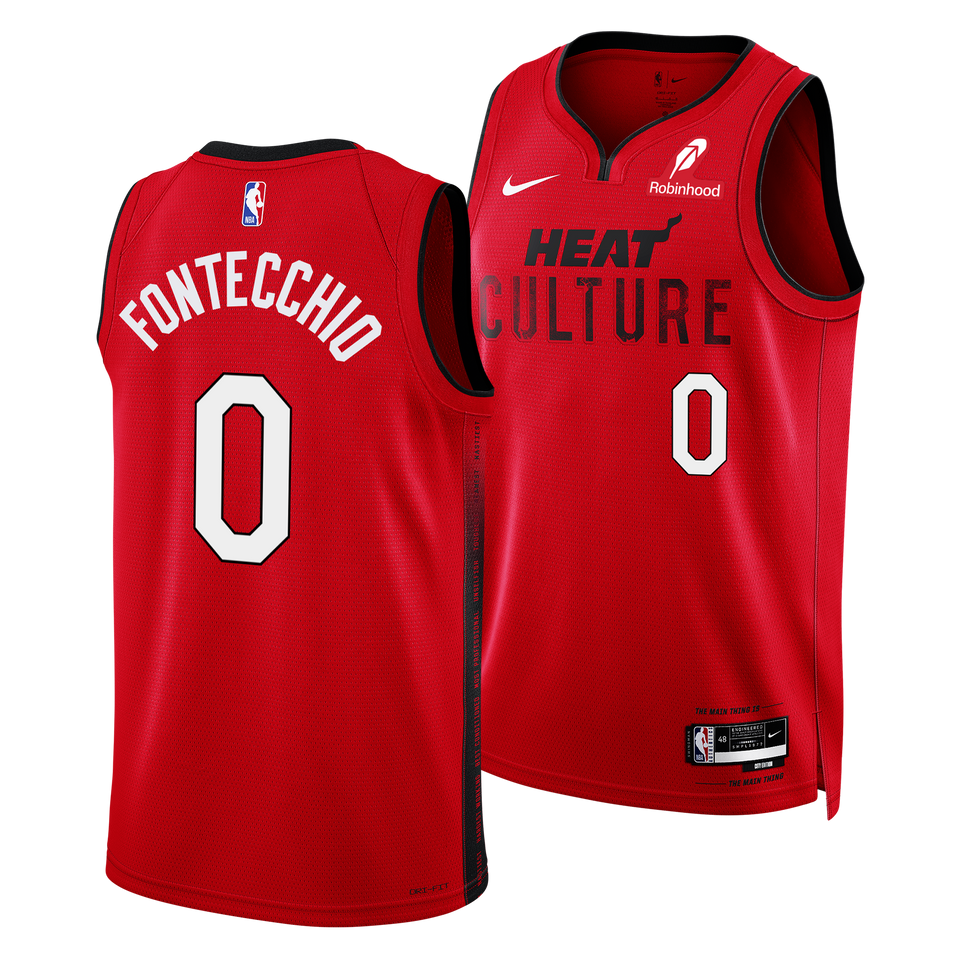 Simone Fontecchio Nike HEAT Culture: Blood Red Youth Swingman Jersey