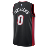 Simone Fontecchio Nike Miami HEAT Icon Black Youth Swingman Jersey