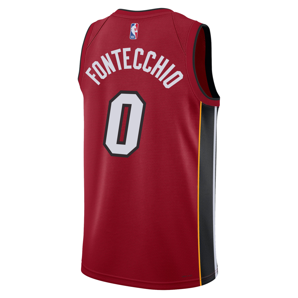 Simone Fontecchio Nike Jordan Brand Miami HEAT Statement Red Swingman Jersey