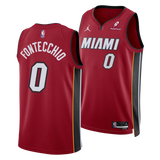 Simone Fontecchio Nike Jordan Brand Miami HEAT Statement Red Swingman Jersey