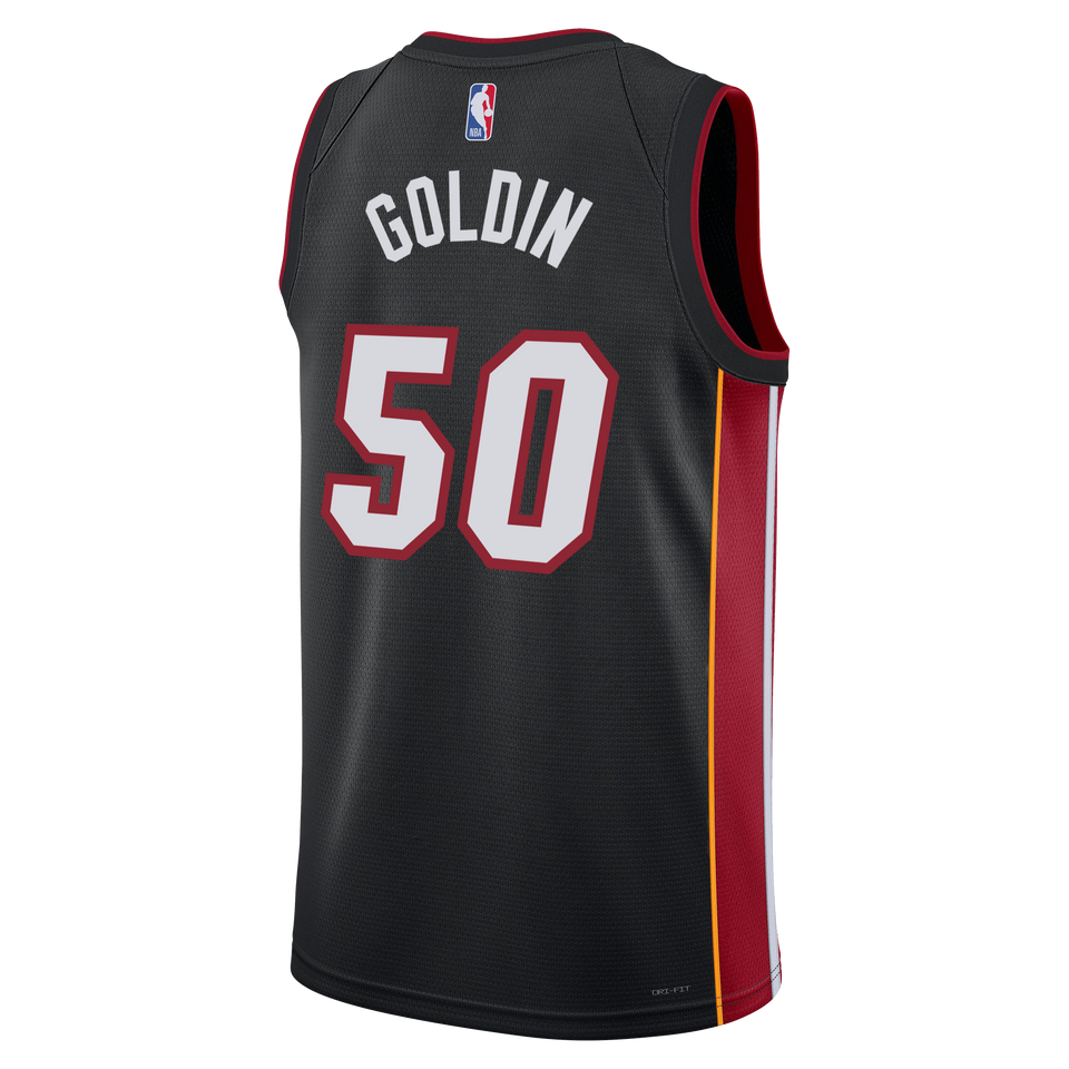 Vladislav Goldin Nike Miami HEAT Icon Black Youth Swingman Jersey