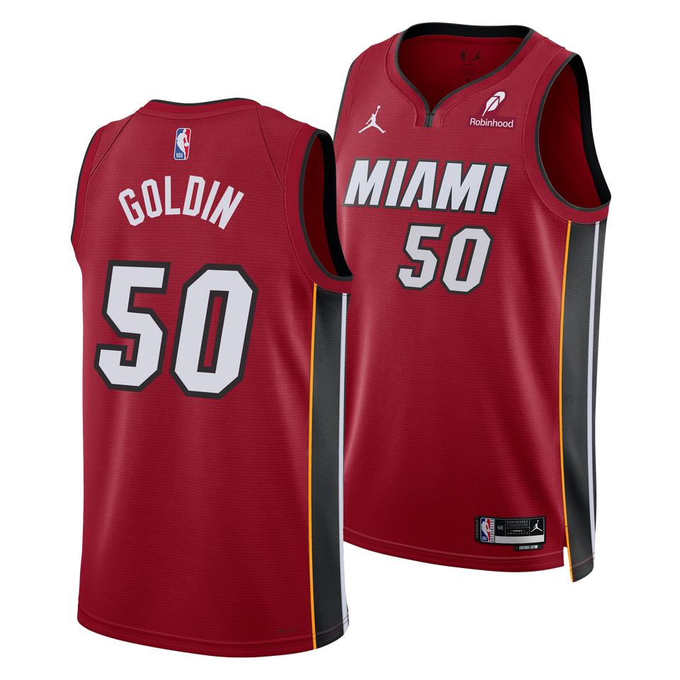 Vladislav Goldin Nike Jordan Brand Miami HEAT Statement Red Swingman Youth Jersey