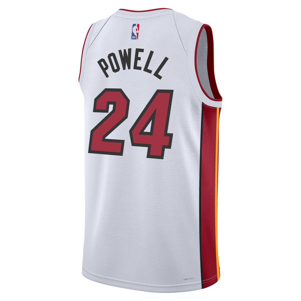 Norman Powell Nike Miami HEAT Association White Youth Swingman Jersey