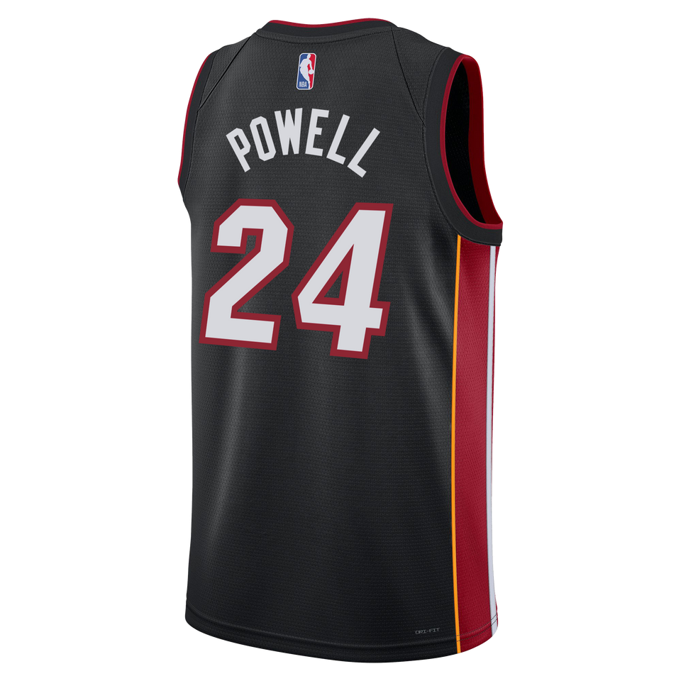Norman Powell Nike Miami HEAT Icon Black Swingman Jersey