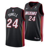 Norman Powell Nike Miami HEAT Icon Black Youth Swingman Jersey