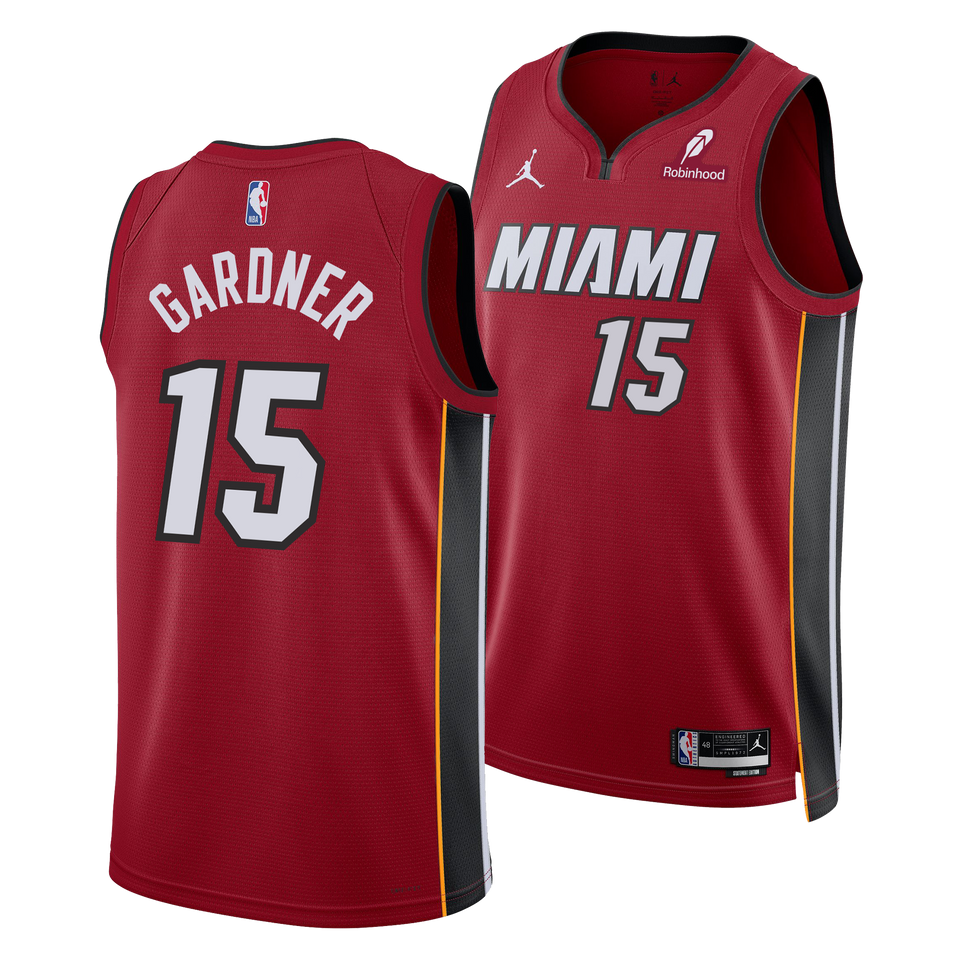 Myron Gardner Nike Jordan Brand Miami HEAT Statement Red Swingman Jersey