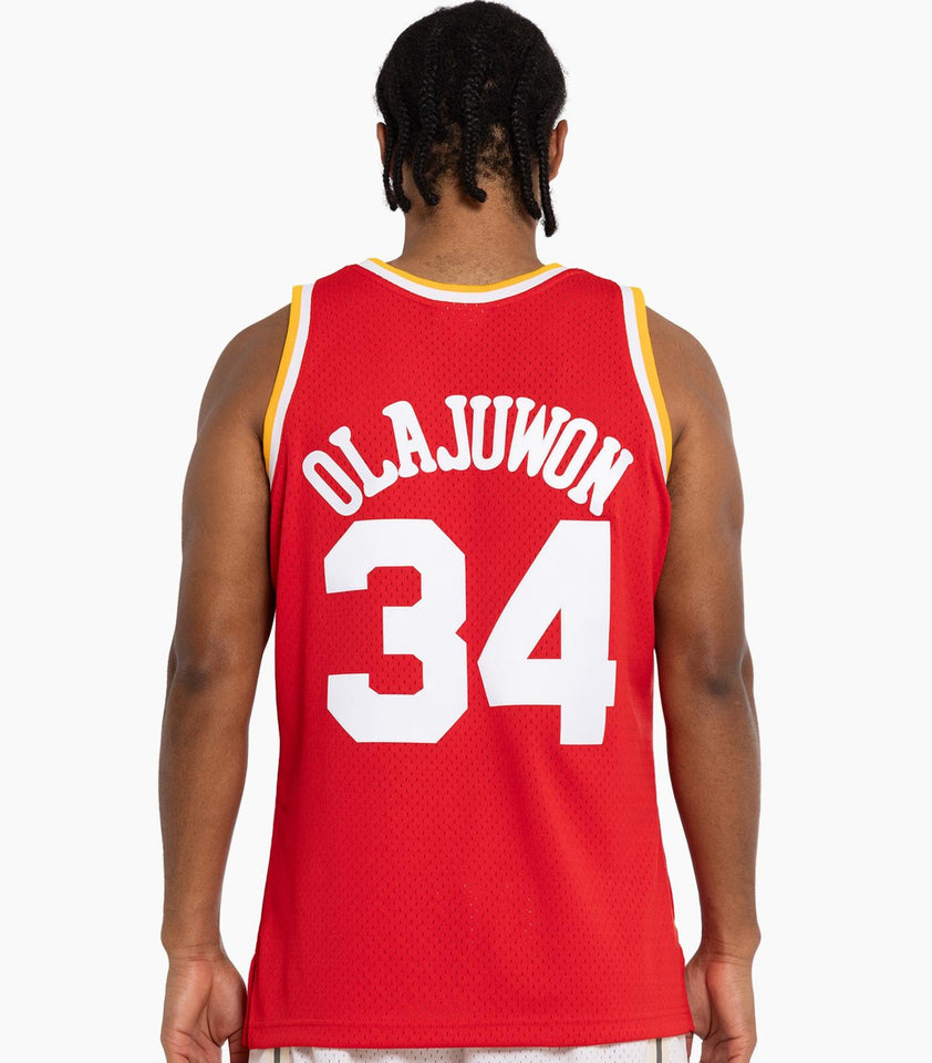 Hakeem Olajuwon Houston Rockets Hardwood Classics Throwback NBA Swingman Jersey