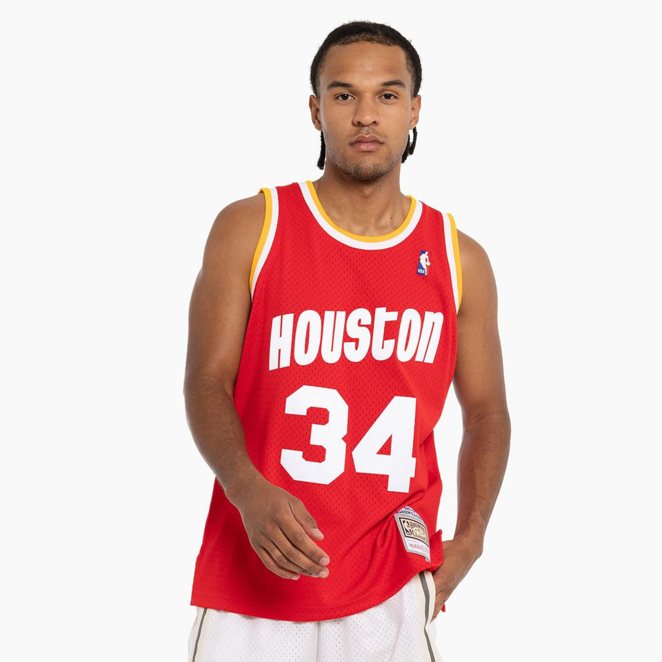 Hakeem Olajuwon Houston Rockets Hardwood Classics Throwback NBA Swingman Jersey