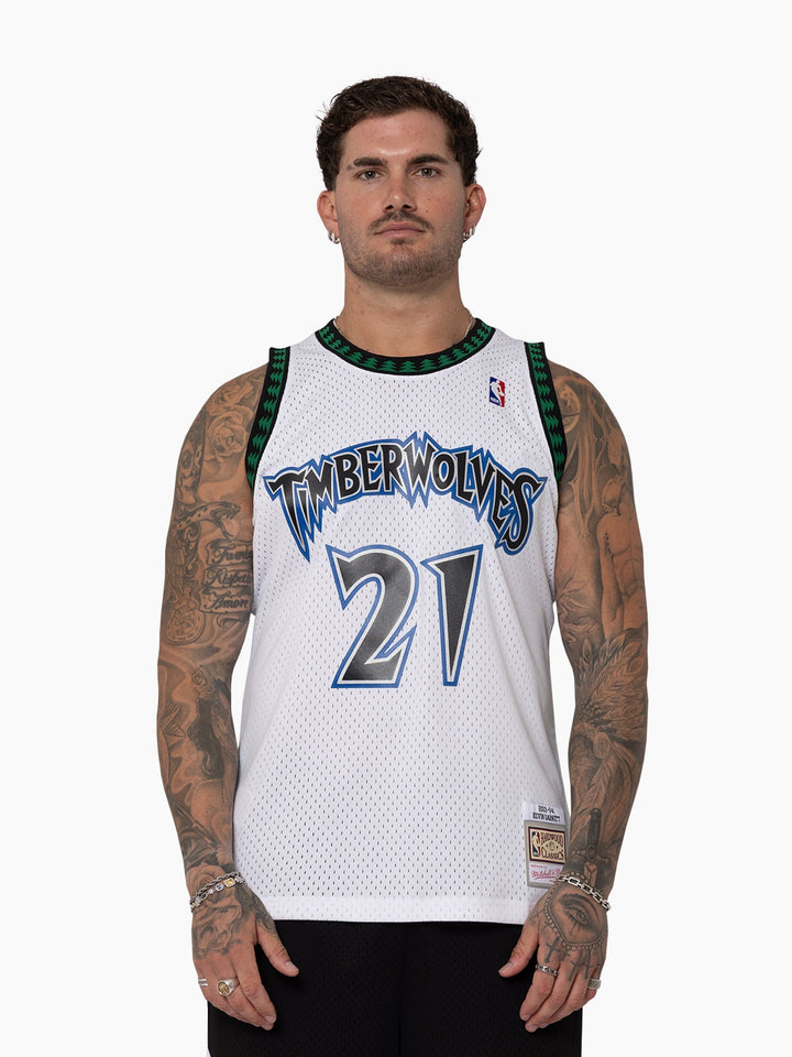 Kevin Garnett Minnesota Timberwolves HWC Throwback Home NBA Swingman Jersey