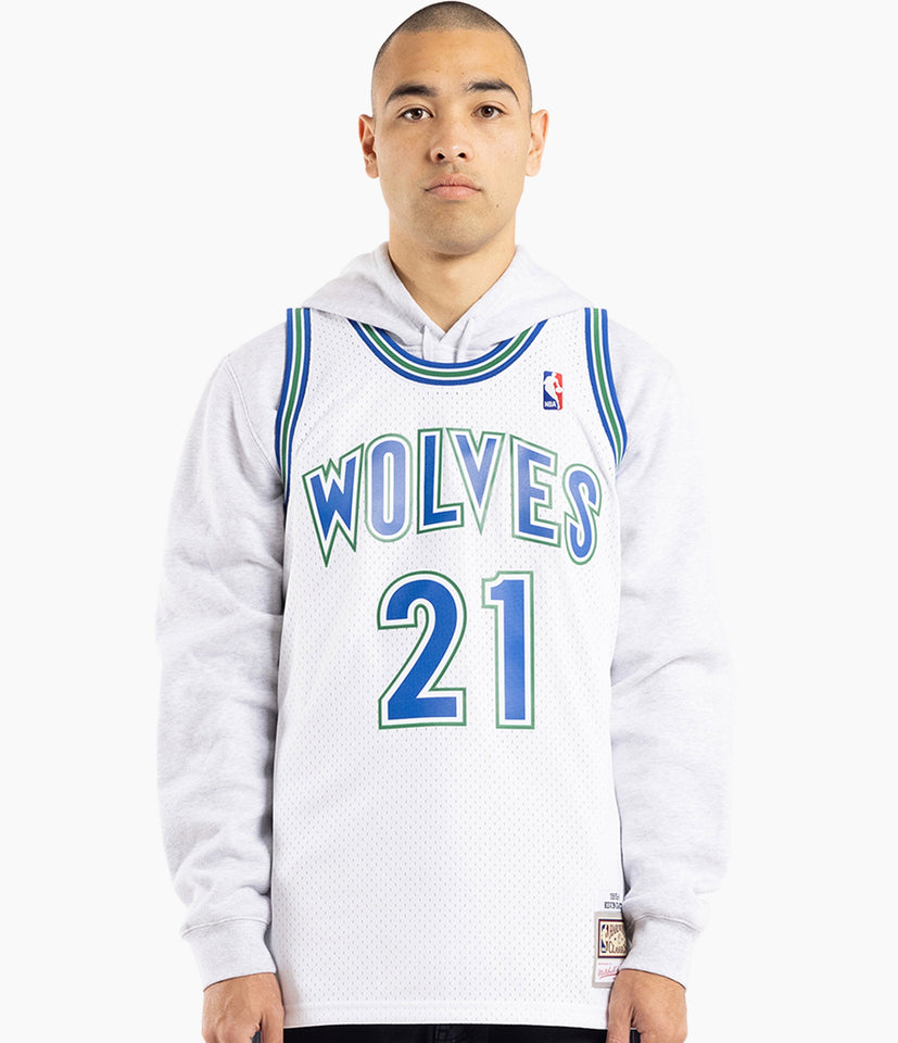 Kevin Garnett Minnesota Timberwolves Hardwood Classics Throwback NBA Swingman Jersey