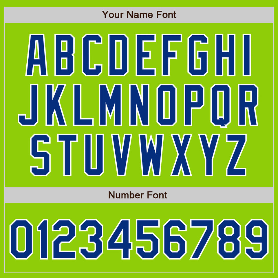 Custom Stitched Neon Green Royal-White Baseball Pullover Sweatshirt Hoodie