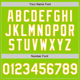 Custom Stitched Neon Green White-Gold Baseball Pullover Sweatshirt Hoodie