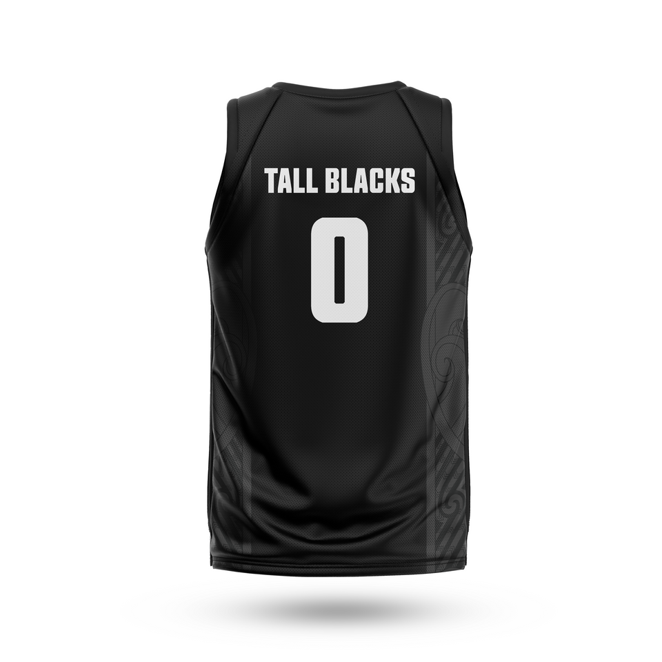 New Zealand Tall Blacks #0 National Black Official Mens Jersey