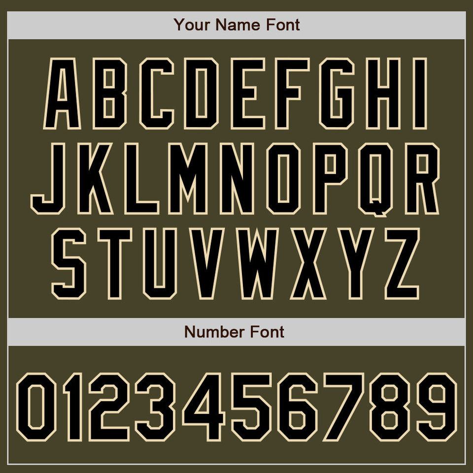 Custom Stitched Olive Black-Cream Baseball Pullover Sweatshirt Hoodie