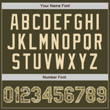 Custom Stitched Olive Camo-Cream Baseball Pullover Sweatshirt Hoodie