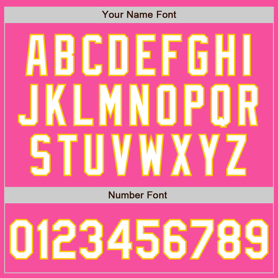 Custom Stitched Pink White-Yellow Baseball Pullover Sweatshirt Hoodie