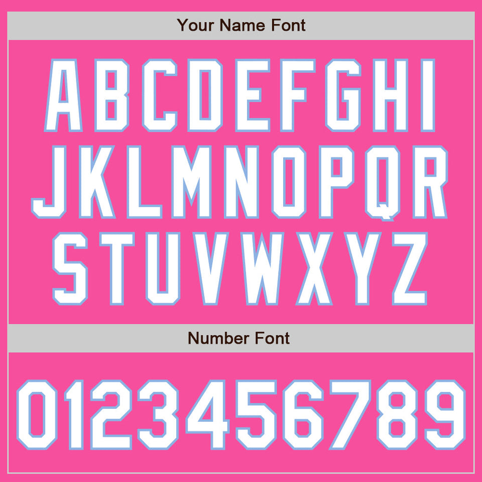 Custom Stitched Pink White-Light Blue Baseball Pullover Sweatshirt Hoodie