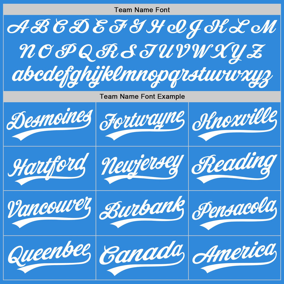 Custom Stitched Powder Blue White-Powder Blue Baseball Pullover Sweatshirt Hoodie