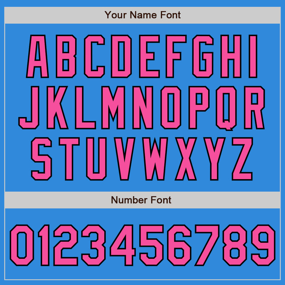 Custom Stitched Powder Blue Pink-Black Baseball Pullover Sweatshirt Hoodie