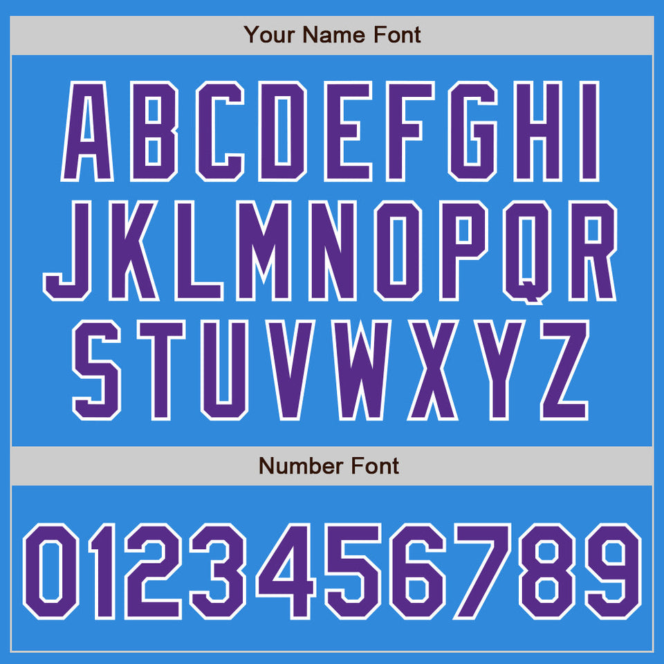 Custom Stitched Powder Blue Purple-White Baseball Pullover Sweatshirt Hoodie