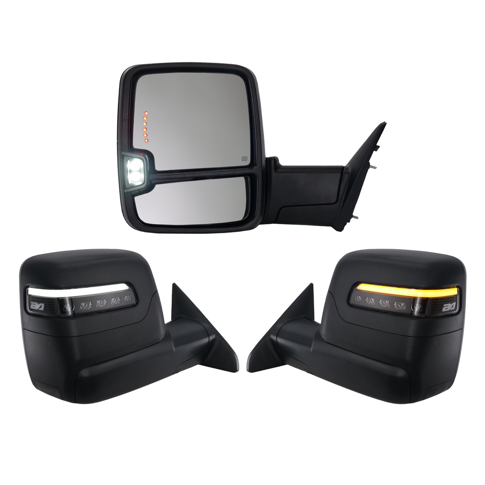 2023+ Style Ram Tow Mirrors | 2009-2018 Dodge Ram 1500