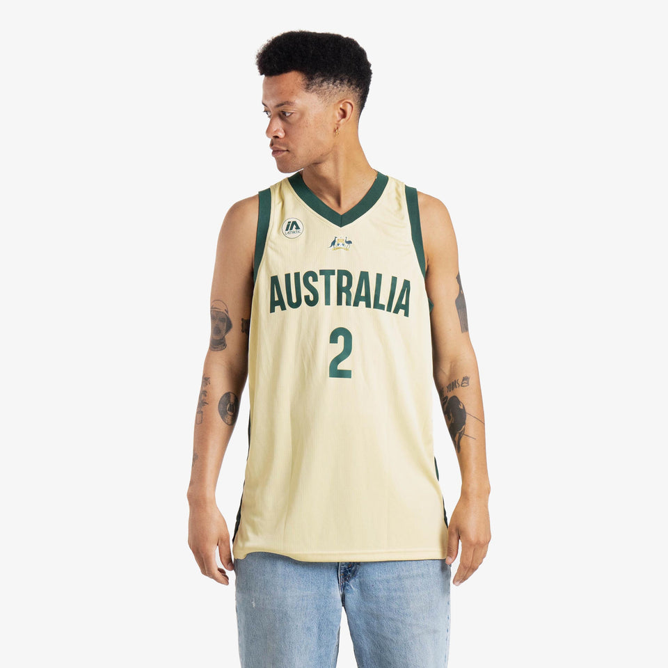 Matisse Thybulle Australian Boomers National Away Sand Jersey