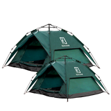 1 Small-Sized + 1 Large-Sized 3 Secs Tent + 2 FREE Camping Tarps (Family Package. US)
