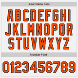 Custom Stitched White Orange-Black Baseball Pullover Sweatshirt Hoodie