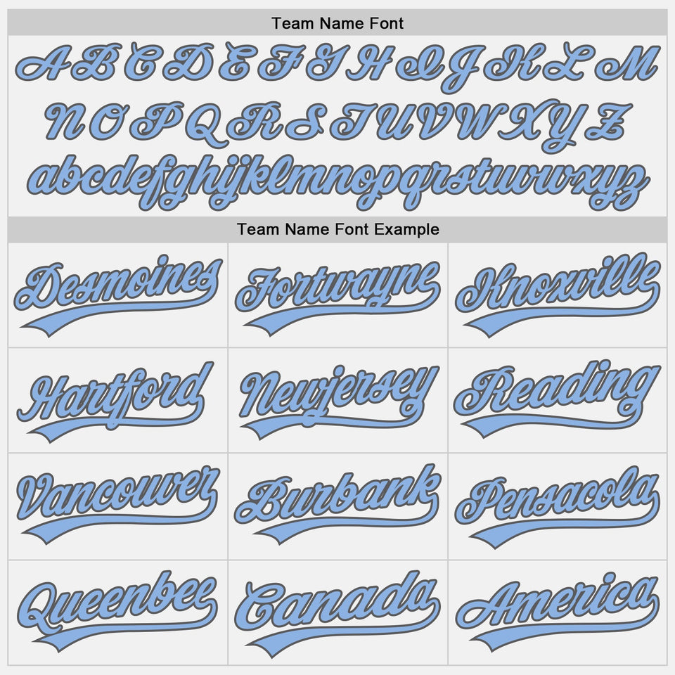 Custom Stitched White Light Blue-Steel Gray Baseball Pullover Sweatshirt Hoodie