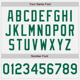 Custom Stitched White Kelly Green-White Baseball Pullover Sweatshirt Hoodie