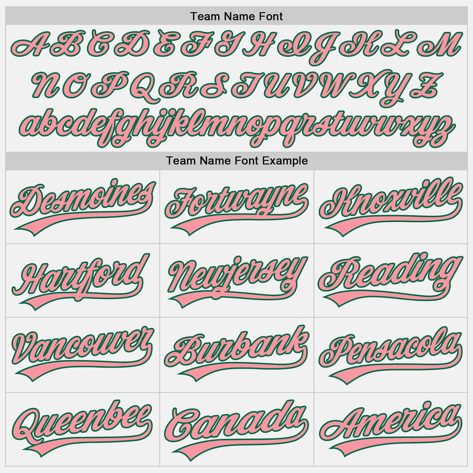 Custom Stitched White Medium Pink-Kelly Green Baseball Pullover Sweatshirt Hoodie