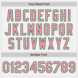 Custom Stitched White Medium Pink-Kelly Green Baseball Pullover Sweatshirt Hoodie