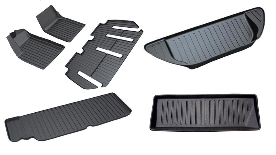 2025 Tesla Model X Floor Mats (7 Seater) Full Set