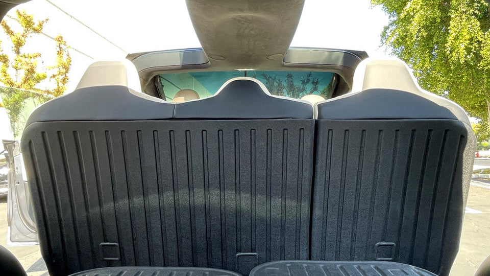 2022-2026 Tesla Model X Second Row Seats Back Cover Mats (5 or 7 Seater)