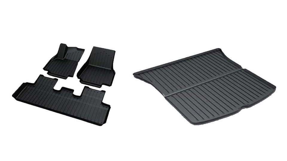 2020-2025 Tesla Model Y Floor Mats & Rear Trunk Mat (5 Seater)