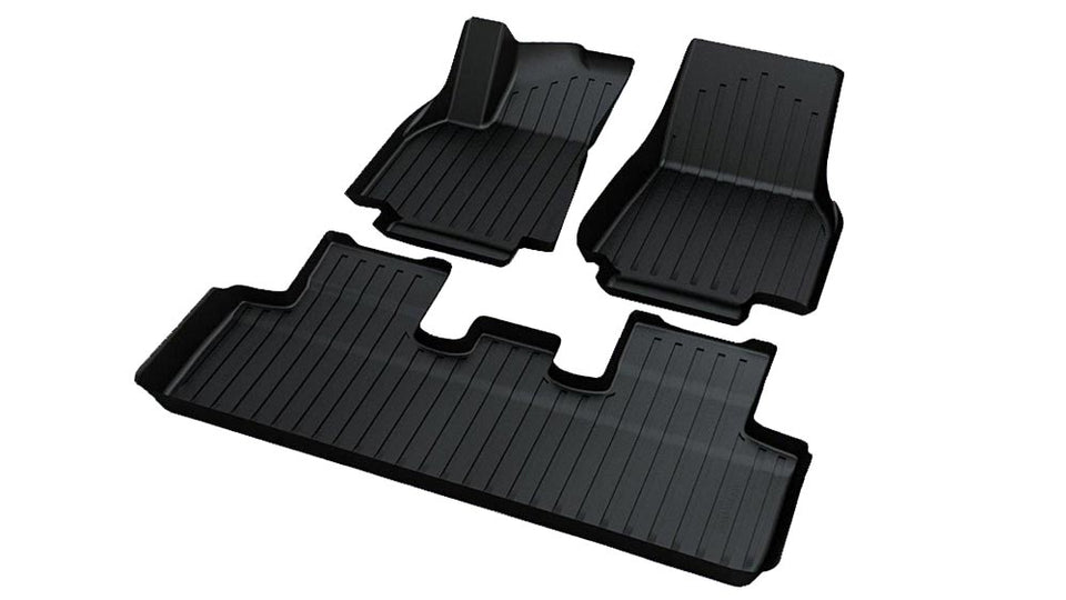 2020-2025 Tesla Model Y Floor Mats & Rear Trunk Mat (5 Seater)