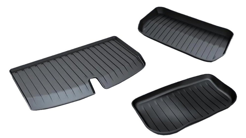 2022-2025 Tesla Model Y Front and Rear Trunk Mats Liners (7 Seater)