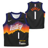 NBA Phoenix Suns Devin Booker Kids Nike 2025-26 City Edition Replica Jersey - Black